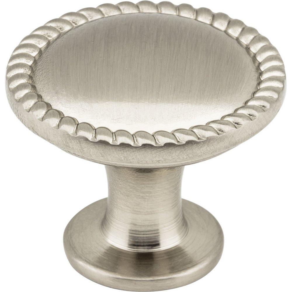 Elements Satin Nickel 1-1/4 in. Cabinet Knob with Screw 