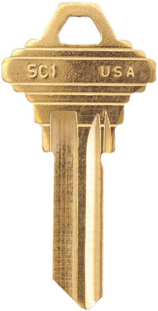 Kaba Ilco Brass Blank Key in Brass (Box of 50) 