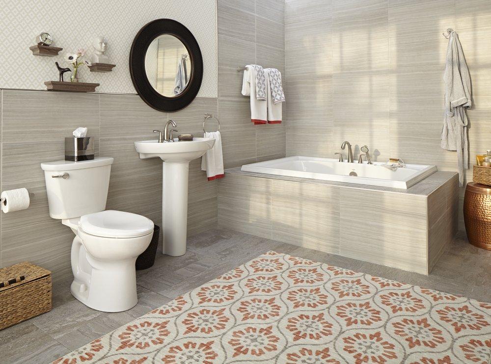 American Standard White 1.28 gpf Elongated Floor Mount Toilet Bowl 