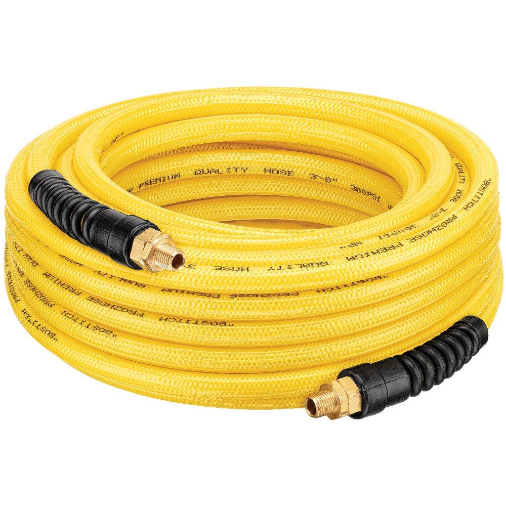 Stanley Bostitch Hi-Viz Yellow 3/8 in. Polyurethane Air Hose 