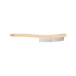 4 x 15 Row Shoe Handle Stainless Wire Brush
