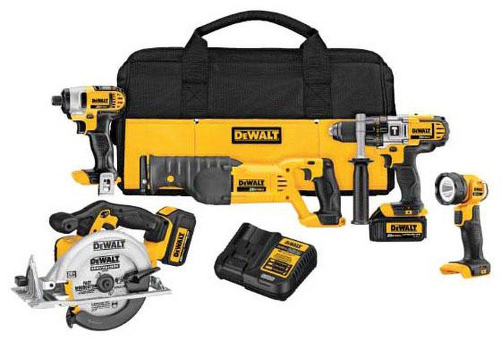 DEWALT Black Cordless Circular Saw 5 Tool Kit 
