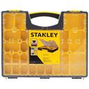 Stanley Clear 16-9/50 x 13-7/50 in. Tool Organizer in Clear, Black and Yellow 