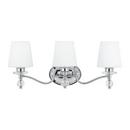 23 in. 3-Light Bath Light in Polished Chrome