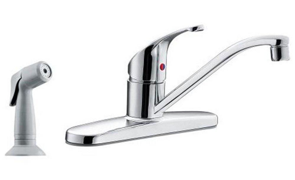 Cleveland Faucet Group Polished Chrome Single Handle Lever Deck Mount Service Faucet 