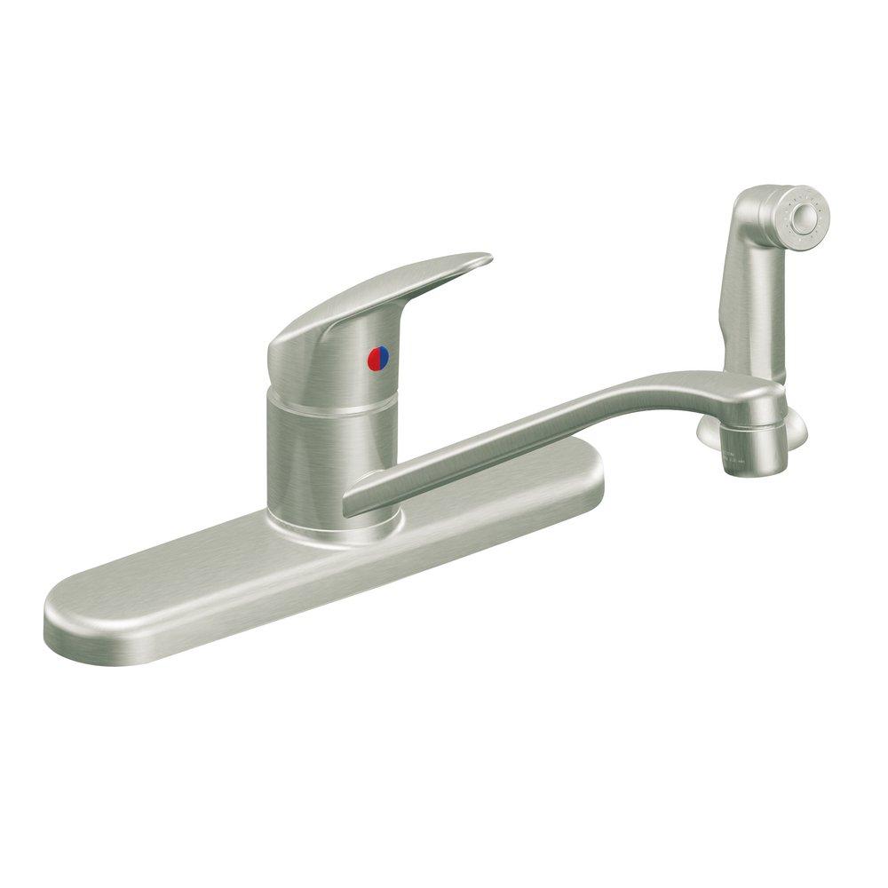 Cleveland Faucet Group Stainless Single Handle Lever Deck Mount Service Faucet 