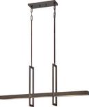 NUVO Hazel Bronze 59 in. 4.8W 3-Light LED Island Pendant Light 