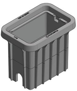 18 in. Plastic Meter Box Body