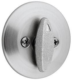 2-1/2 in. One Sided Deadbolt in Satin Chrome