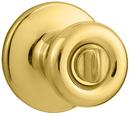6-Way Latch Privacy Door Knob in Polished Brass