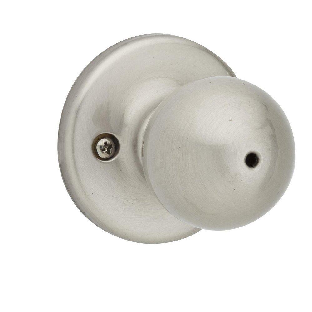 Kwikset Satin Nickel 6-Way Latch Privacy Door Knob 