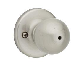 6-Way Latch Privacy Door Knob in Satin Nickel