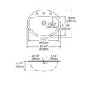 Elkay Lustrous Highlighted Satin 1-Bowl Bathroom Sink 