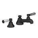Newport Brass Flat Black Two Handle Widespread Bathroom Sink Faucet Lever Handle 