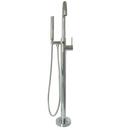 Single Lever Handle Floor Mount Filler in Satin Nickel - PVD Trim Only