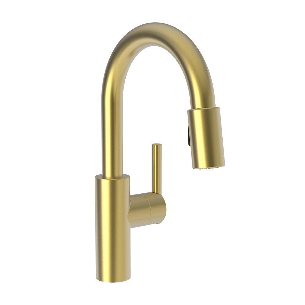 Newport Brass Satin Gold - PVD Single Handle Lever Bar Faucet 