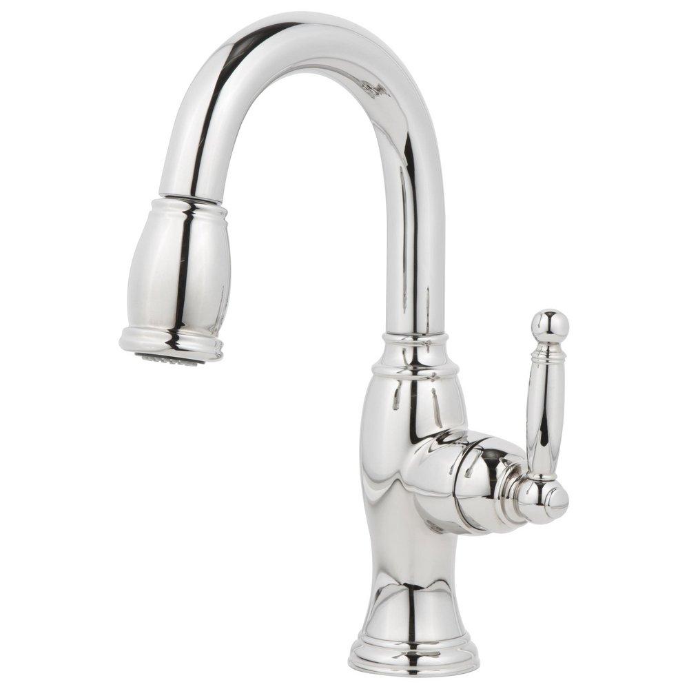 Newport Brass Polished Chrome Bar or Prep Faucet with Single Lever Handle 