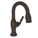 1-Hole Pull-Down Bar or Prep Sink Faucet with Single Lever Handle in Oil Rubbed Bronze