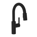 Newport Brass Flat Black Single Handle Lever Bar Faucet 