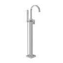 Single Lever Handle Floor Mount Filler in Polished Chrome Trim Only