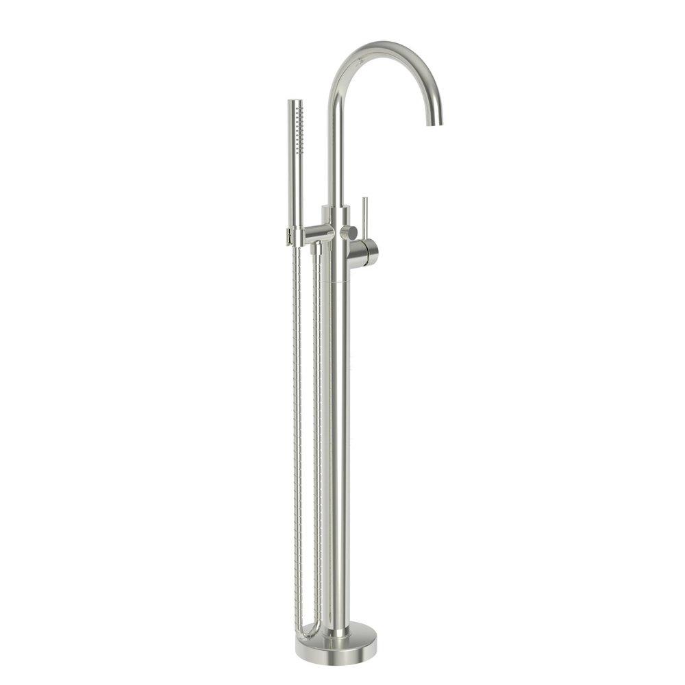 Newport Brass Polished Nickel - Natural Single Lever Handle Floor Mount Filler Trim Only 