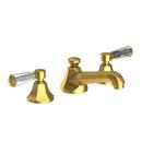 Newport Brass Satin Brass - PVD Two Handle Widespread Bathroom Sink Faucet Lever Handle 