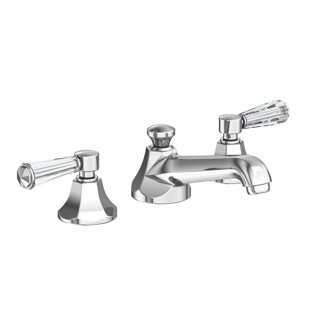 Newport Brass Polished Chrome Two Handle Widespread Bathroom Sink Faucet Lever Handle 