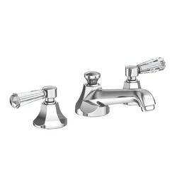 Two Handle Widespread Bathroom Sink Faucet in Polished Chrome