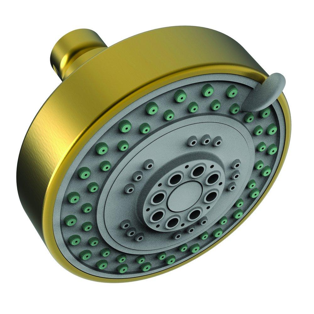 Newport Brass Satin Gold - PVD Multi Rain,Spray and Massage Showerhead 