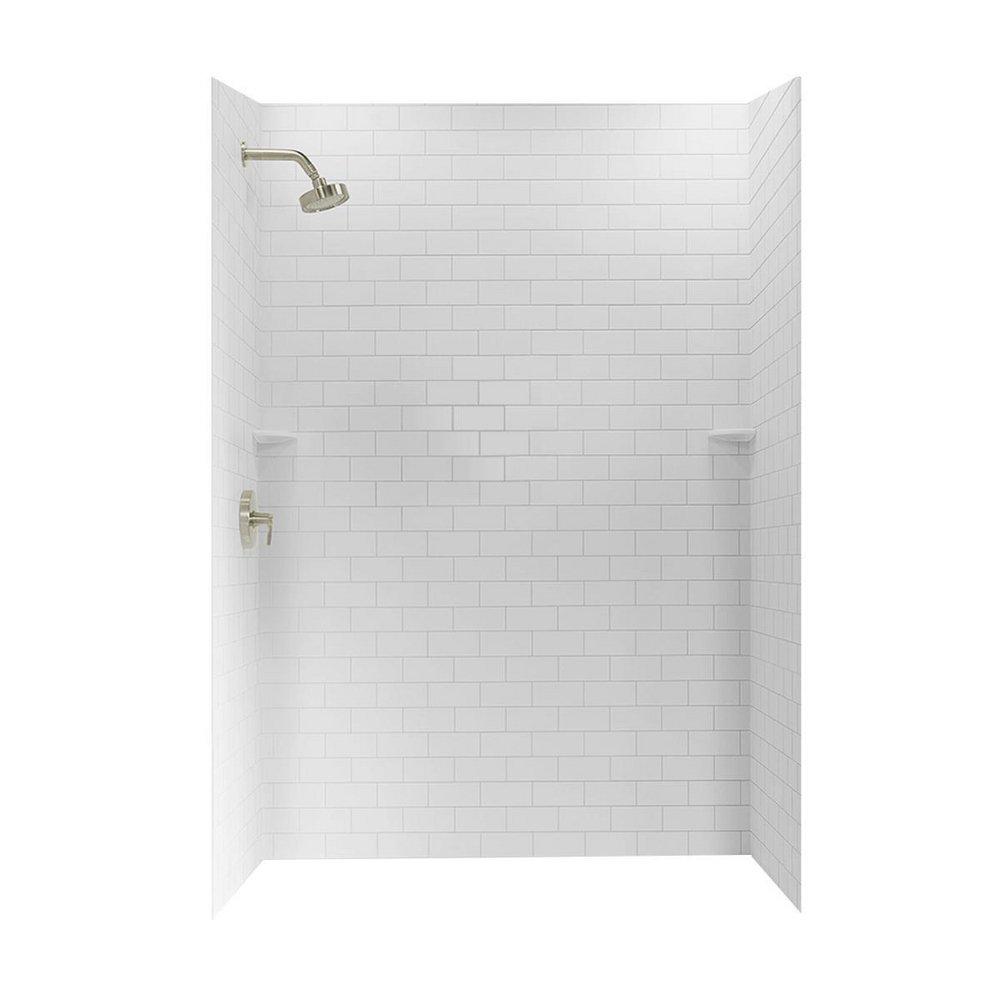 Swan Corporation White 72-1/2 x 62 in. Swanstone Shower Unit 