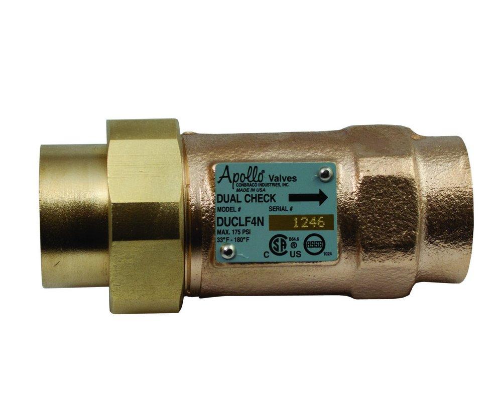 Apollo Valves Brass Bronze FNPT Double Check Valve 