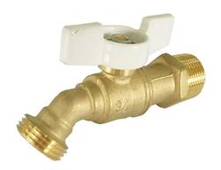 1/2 in. Brass MIP Hose Bibb Ball Valve No Kink