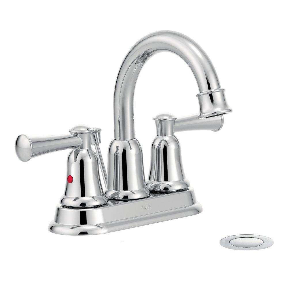 Cleveland Faucet Group Chrome Two Handle Bathroom Sink Faucet 