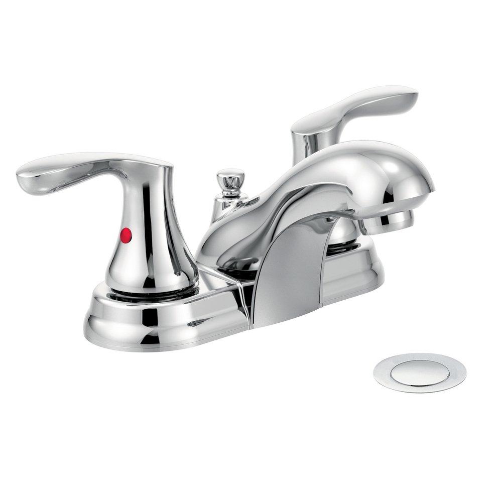 Cleveland Faucet Group Polished Chrome Two Handle Centerset Bathroom Sink Faucet 