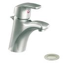 Bathroom Sink Faucet with Single Lever Handle in Brushed Nickel
