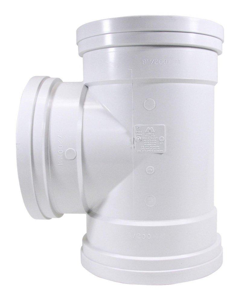 TRENCH TOUGH PLUS Gasket Plastic Sewer Tee 