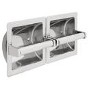 Twin Recessed Paper Holder in Bright Stainless Steel
