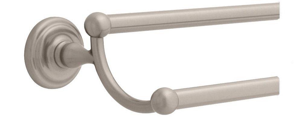 Franklin Brass Satin Nickel 24 in. Double Towel Bar 
