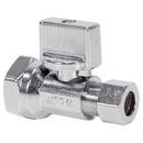 1/2 x 3/8 in. FIPS x Compression Lever Handle Straight Supply Stop Valve in Chrome Plated