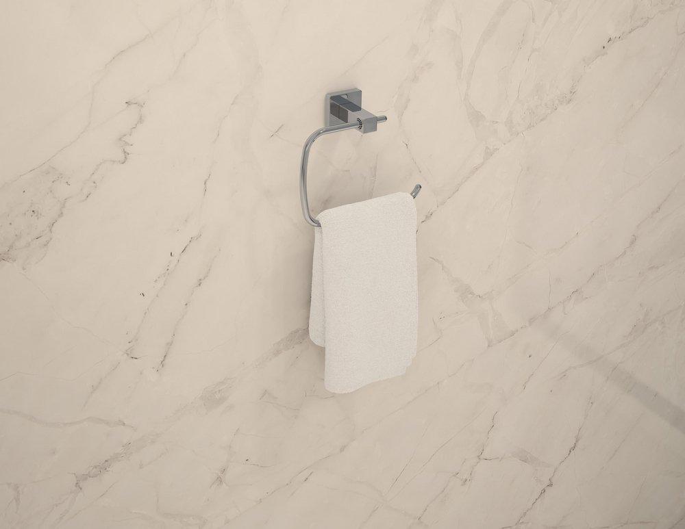 Symmons Industries Polished Chrome Rectangular Towel Ring 