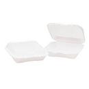 3 x 9-1/4 x 9-1/4 in. 1-Compartment Foam Hinged Lid Container in White (Case of 100)
