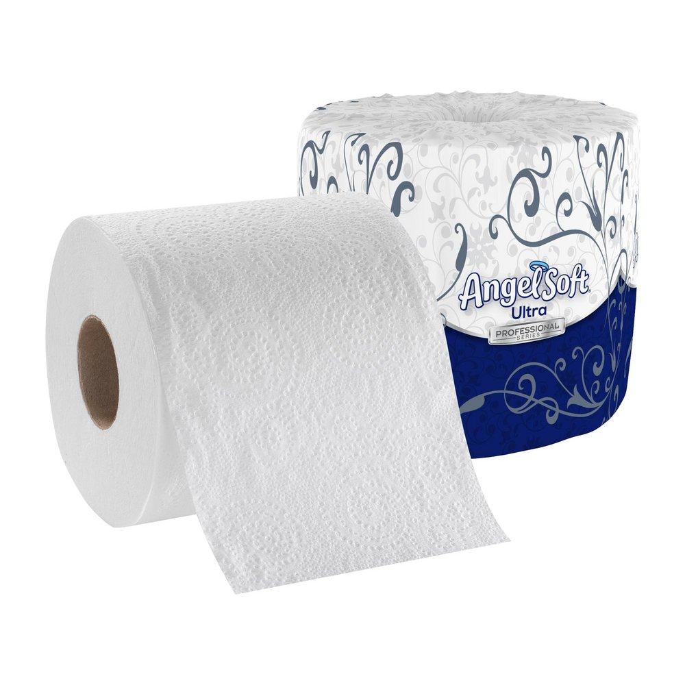 Georgia-Pacific White 4-1/20 x 4 in. Ultra 2-Ply Embossed Bath Tissue in White 