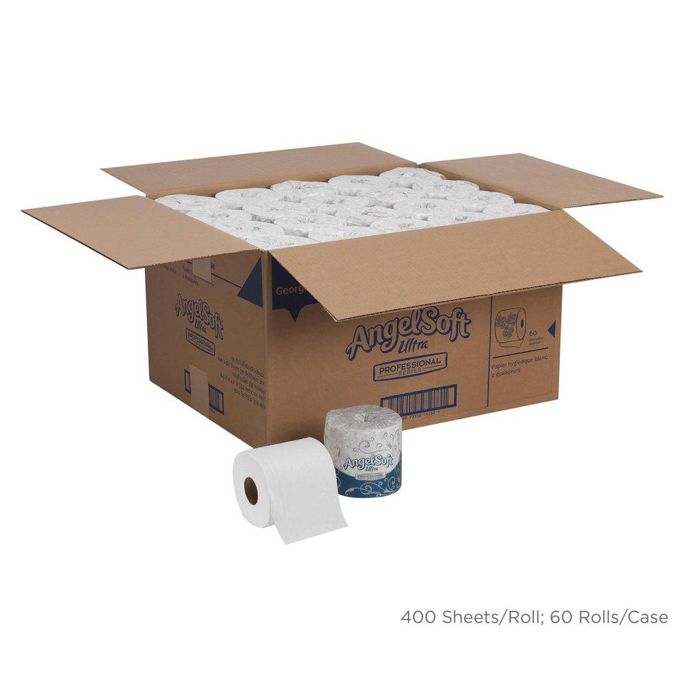Georgia-Pacific White 2-Ply Ultra Premium Bathroom Tissue in White (Case of 60) 