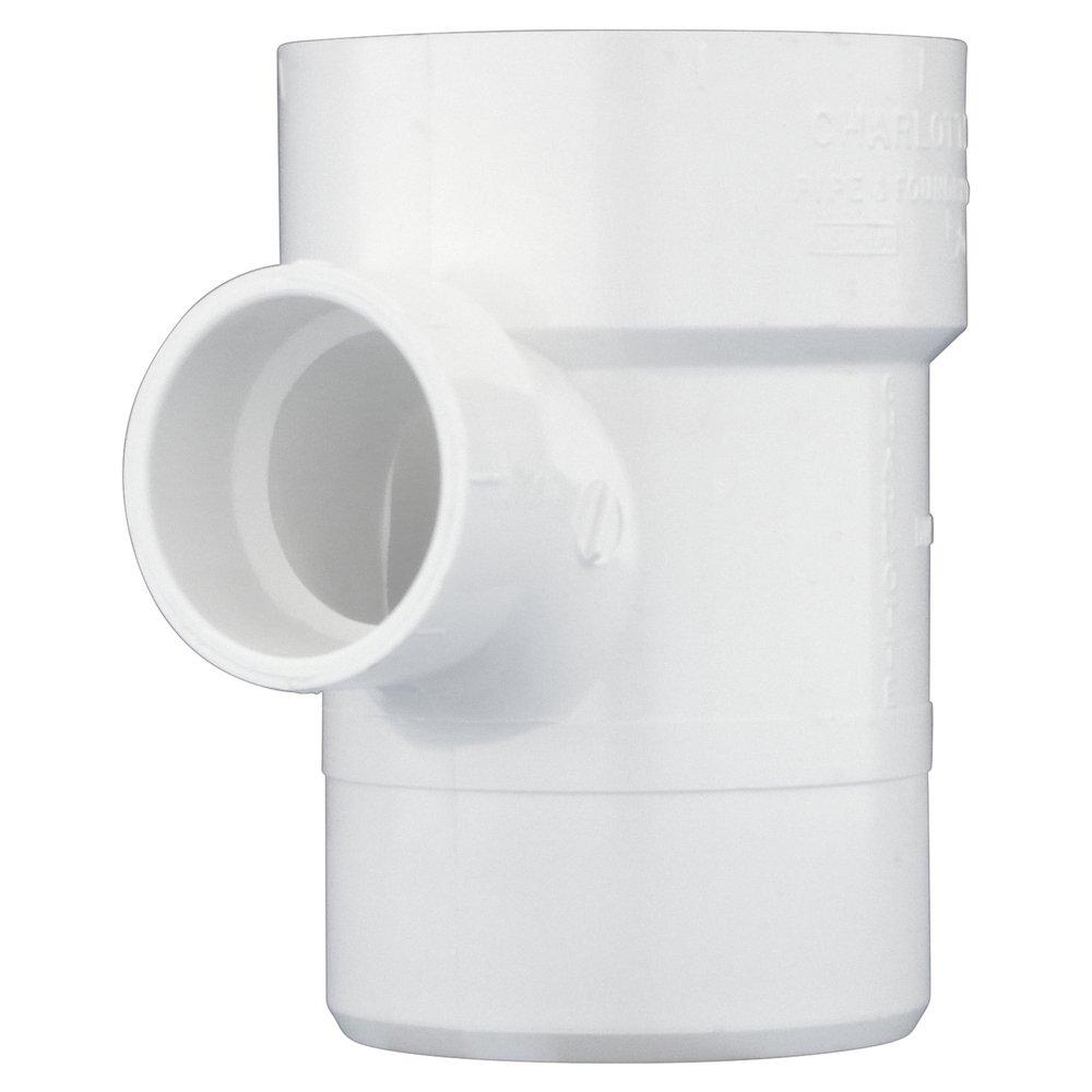 White PVC DWV Street Sanitary Tee 