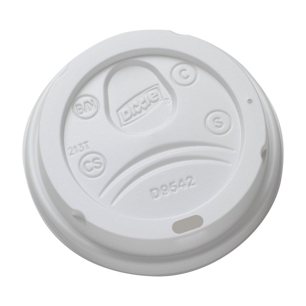 Georgia-Pacific White Plastic Dome Lid in White (Case of 100) 