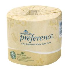 4-1/2 in. Standard Roll Embossed  2-Ply Bathroom Tissue in White (Case of 80)