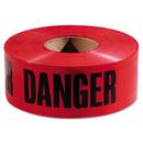 Plastic Danger Tape in Black and Red