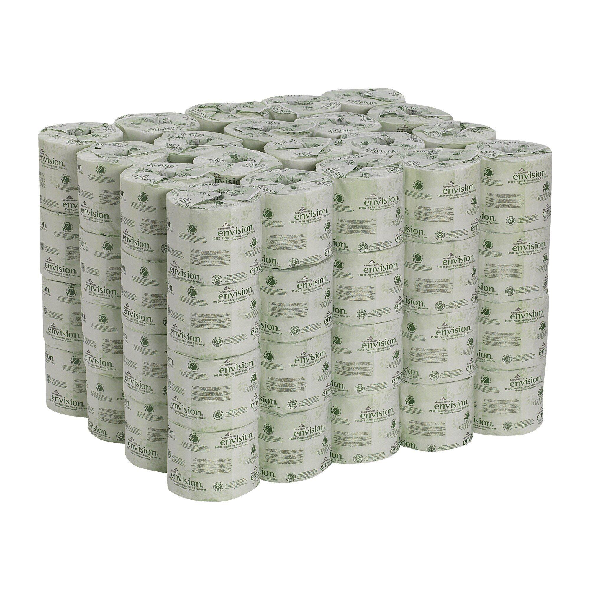 Georgia-Pacific White 2-Ply Bathroom Tissue in White (Case of 80) 