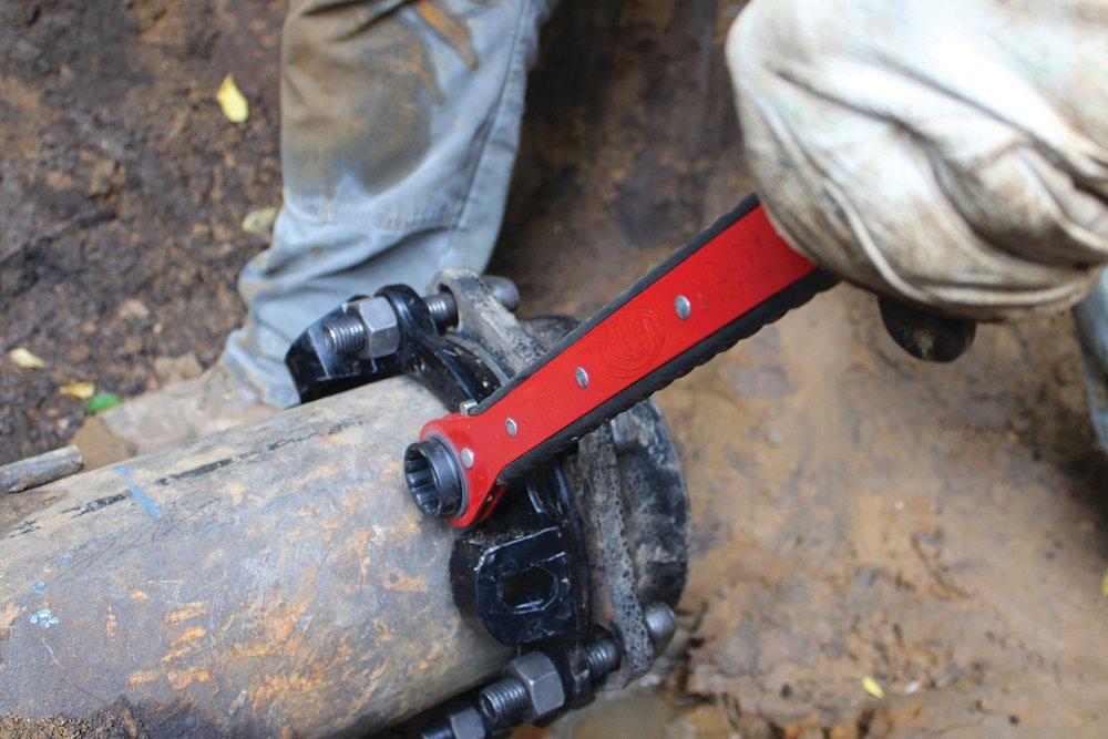 REED Red Socket Ratchet Wrench 1 Piece 