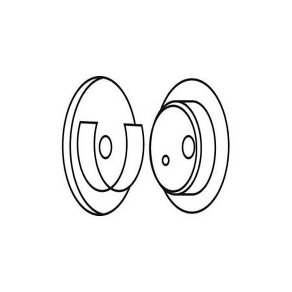 Delaney White Plastic Closet Pole Socket 